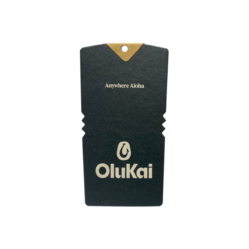 Thẻ giấy đeo OluKai cắt cạnh