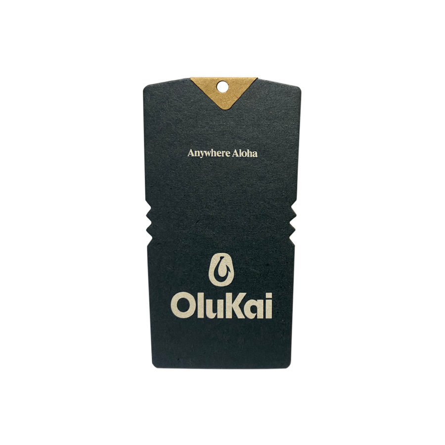 Thẻ giấy đeo OluKai cắt cạnh