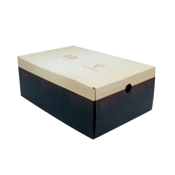 Hộp Giày TravisMathew × Guinness — Mailer Box Collab Ép Kim Vàng (鞋盒) | An Phat Packaging