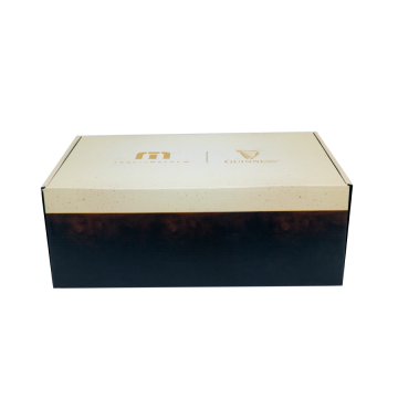 Hộp Giày TravisMathew × Guinness — Mailer Box Collab Ép Kim Vàng (鞋盒) | An Phat Packaging