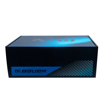 Hộp Giày Bauer × TravisMathew — Premium Shoe Box Đen Xanh Điện (鞋盒) | An Phat Packaging